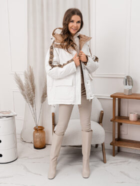 Women's winter jacket CLR026 - white | EDOTI | MLwear Men Image