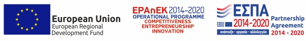 Banner with the flag of the European Union, European Union European Regional Development Fund - EPANEK Logo 2014-2020 - NSRF Logo 2014-2020